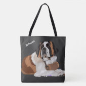 Wees voorbereid! Saint Bernard en Keg Tote Bag (Voorkant)
