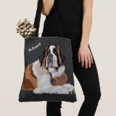 Wees voorbereid! Sint-Bernard en vat Tote Bag (Dichtbij)
