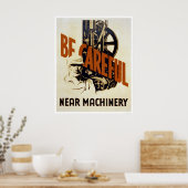 Wees voorzichtig bij de 1939 WPA-machine Poster (Keuken)