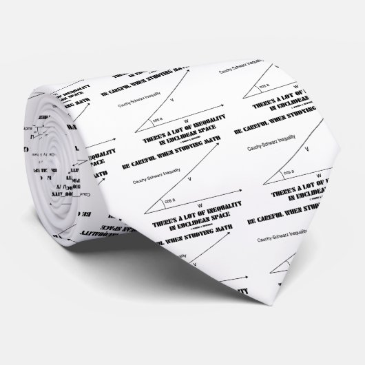 Wees voorzichtig bij het bestuderen van de Wiskund Stropdas (Opgerold)