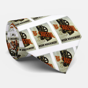 Wees voorzichtig bij machines - WPA Safety Poster Stropdas