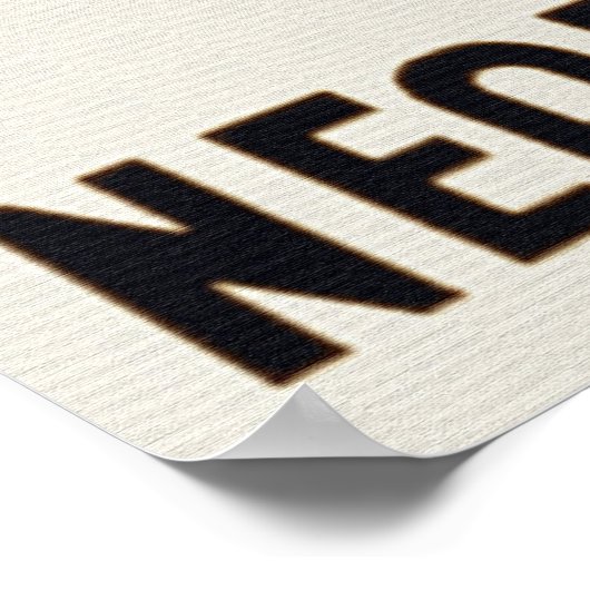 Wees voorzichtig bij Poster van de machine (Hoek)