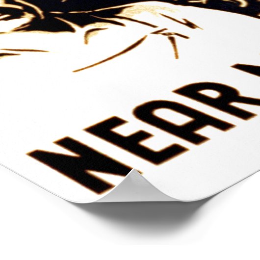 Wees voorzichtig bij Poster van de machine (Hoek)