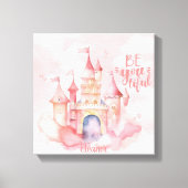 Wees voorzichtig canvas afdruk (Voorkant)