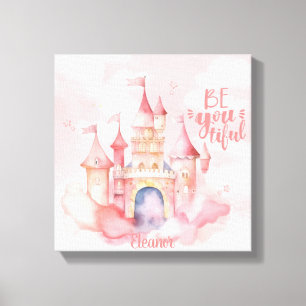 Wees voorzichtig canvas afdruk