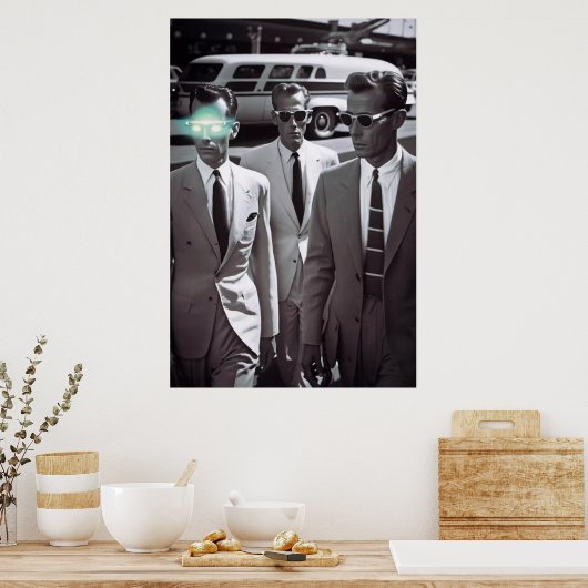 Wees voorzichtig daar poster (Keuken)