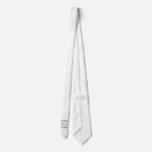 Wees voorzichtig en helder (zwart) stropdas (Achterkant)