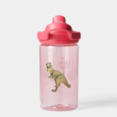 Wees voorzichtig, ik bijt - dinosaurus waterfles (Achterkant)