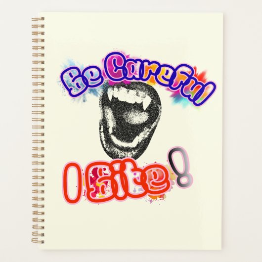 Wees voorzichtig, ik bijt! planner (Voorkant)
