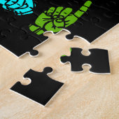 Wees voorzichtig met Autisme ASL Mam Leraar Kindhe Legpuzzel (Zijkant)