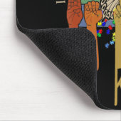 Wees voorzichtig met Autisme ASL Mam Leraar Kindhe Muismat (Hoek)