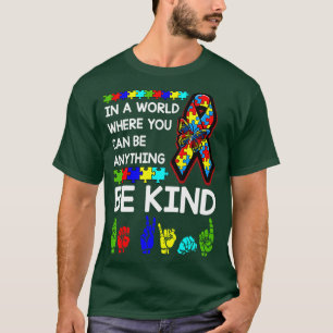Wees voorzichtig met Autisme ASL Mam Leraar Kindhe T-shirt
