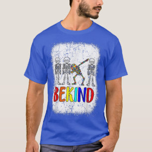 Wees voorzichtig met Autisme Bleken dobberend skel T-shirt