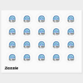 Wees voorzichtig met Autisme Kies Kindness Leopard Ronde Sticker (Vel)