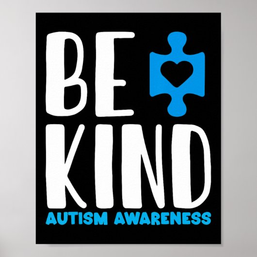 Wees voorzichtig met Autisme Poster (Voorkant)