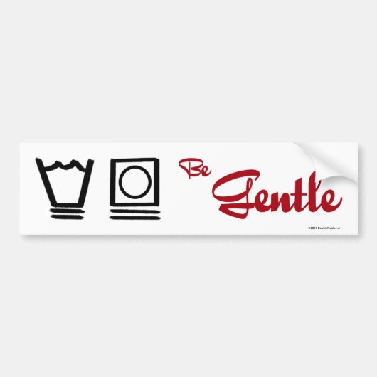 Wees voorzichtig met bumpersticker (Voorkant)