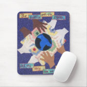 Wees voorzichtig met de aarde muismat (Met muis)