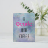 Wees voorzichtig met de achtergrond van uw eigen w briefkaart (Staand voorkant)