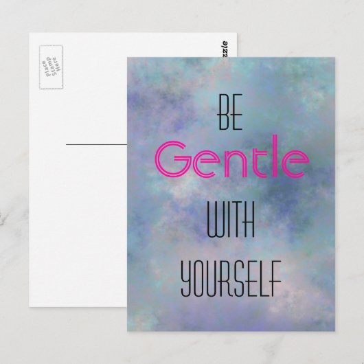 Wees voorzichtig met de achtergrond van uw eigen w briefkaart (Voorkant / Achterkant)