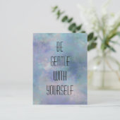 Wees voorzichtig met de achtergrond van uw eigen w briefkaart (Staand voorkant)