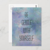 Wees voorzichtig met de achtergrond van uw eigen w briefkaart (Voorkant / Achterkant)