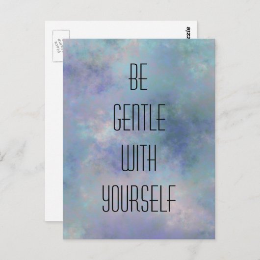 Wees voorzichtig met de achtergrond van uw eigen w briefkaart (Voorkant / Achterkant)