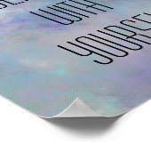 Wees voorzichtig met de achtergrond van uw eigen w poster (Hoek)