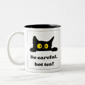 Wees voorzichtig met de Mok van hete thee (Links)
