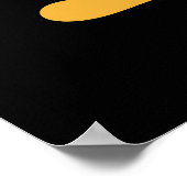 Wees voorzichtig met Funny Geweldige Cat Pun Dark  Poster (Hoek)