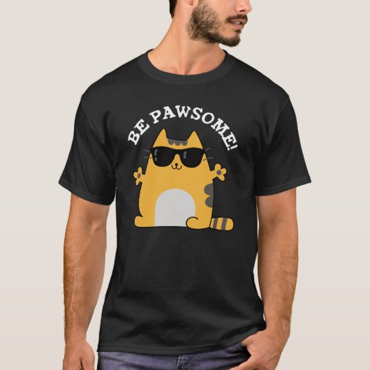 Wees voorzichtig met Funny Geweldige Cat Pun Dark  T-shirt (Voorkant)