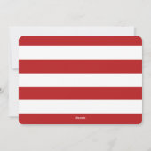 Wees voorzichtig met handenbriefing | Vakantieknop Feestdagenkaart (Achterkant)