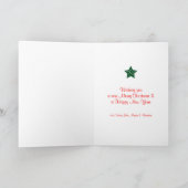 Wees voorzichtig met het compacte kerstboom Gold S Feestdagen Kaart (Binnen)