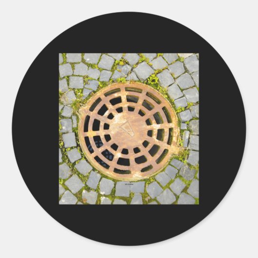 Wees voorzichtig met het gat nr 4 ronde sticker (Voorkant)