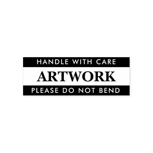 Wees voorzichtig met het gebruik van illustraties   zelfinktende stempel (Design)