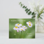 Wees voorzichtig met jezelf briefkaart (Staand voorkant)