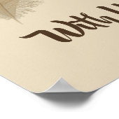 "Wees voorzichtig met jezelf" doezeldruk Poster (Hoek)