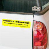 Wees voorzichtig met rijden bumpersticker (Op Truck)