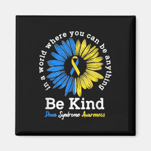 Wees voorzichtig met Syndrome Ribbon Sunflower K Magneet