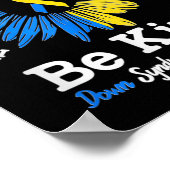Wees voorzichtig met Syndrome Ribbon Sunflower K Poster (Hoek)