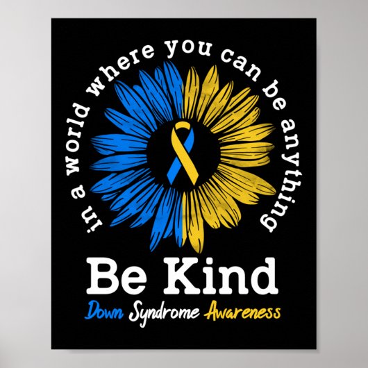 Wees voorzichtig met Syndrome Ribbon Sunflower K Poster (Voorkant)