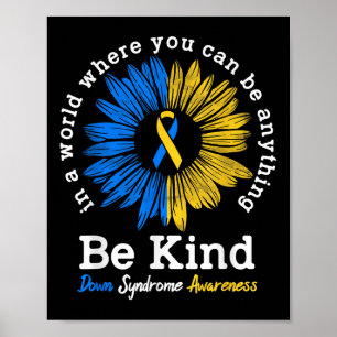 Wees voorzichtig met Syndrome Ribbon Sunflower K Poster