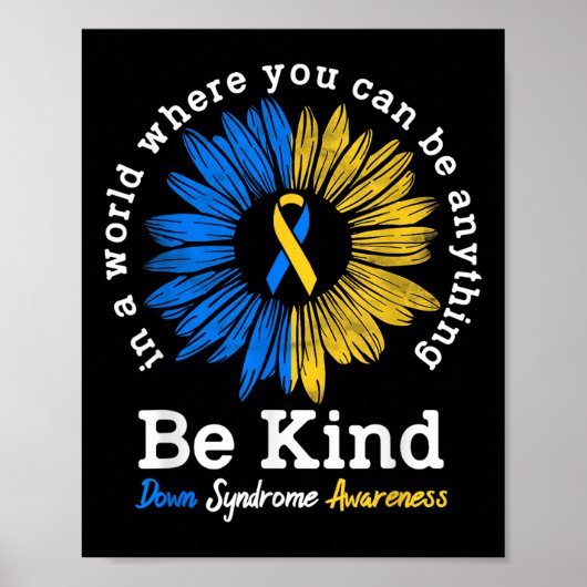 Wees voorzichtig met Syndrome Ribbon Sunflower K Poster (Voorkant)