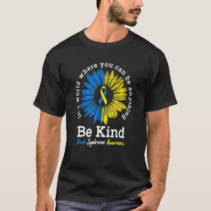 Wees voorzichtig met Syndrome Ribbon Sunflower K T-shirt