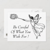 Wees voorzichtig met wat je wilt! Briefkaart (Voorkant / Achterkant)