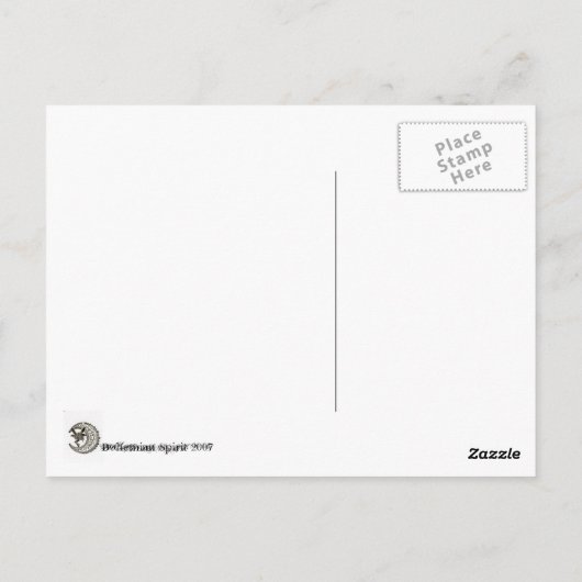 Wees voorzichtig met wat je wilt! Briefkaart (Achterkant)