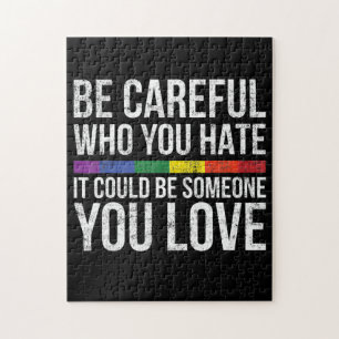 Wees voorzichtig met wie je haat Het kan iemand va Legpuzzel