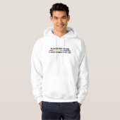 Wees voorzichtig met wie je haat hoodie (Voorkant volledig)
