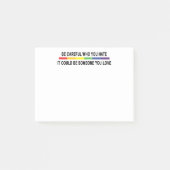 Wees voorzichtig met wie je haat post-it® notes (Voorkant)