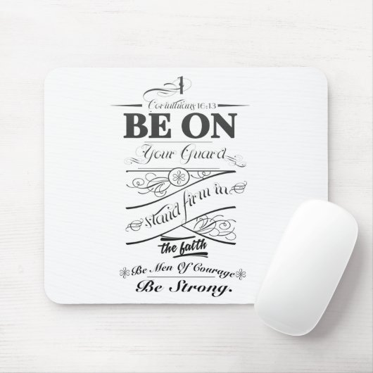 Wees voorzichtig! muismat (Met muis)