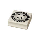 Wees voorzichtig Naught Panda Rubberstempel (Stempel)